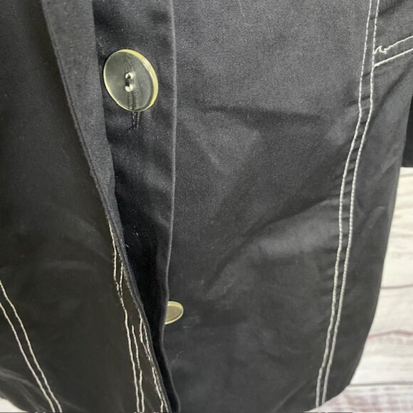 Arden B Women’s Trench Coat Knee Length Hidden Buttons Lightweight Jacket Cotton - Picture 8 of 14